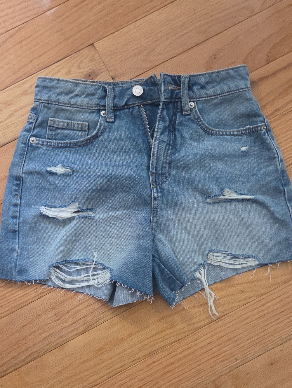 Size 3 NOBO Light Blue Distressed Denim Cutoff Shorts